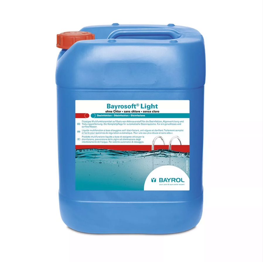 Bayrosoft® Light BAYROL - désinfection, traitement complet Oxyde les impuretés, lutte contre les algues et clarifie l'eau